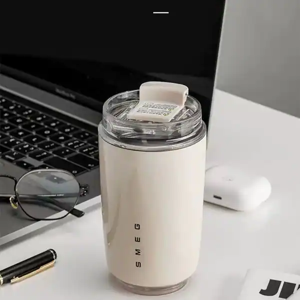 Smeg-Stainless-Steel-Insulated-Vacuum-Coffee-Wall-Mug-Travel-Tumbler (1) SMEG Insulated Travel Mug | كوب حراري للسفر من الستانلس ستيل - Image 2